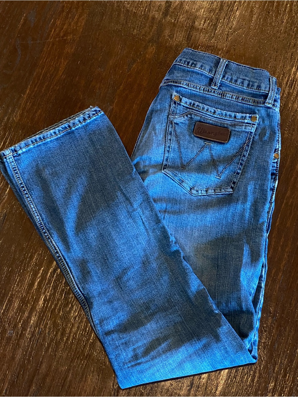 Wrangler Retro Slim Boot Cut 34x34 Medium Blue Wash